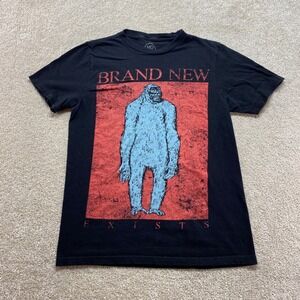 Brand New Band Shirt Boys XS Black Blue Gorilla Short Sleeve Graphic Tee